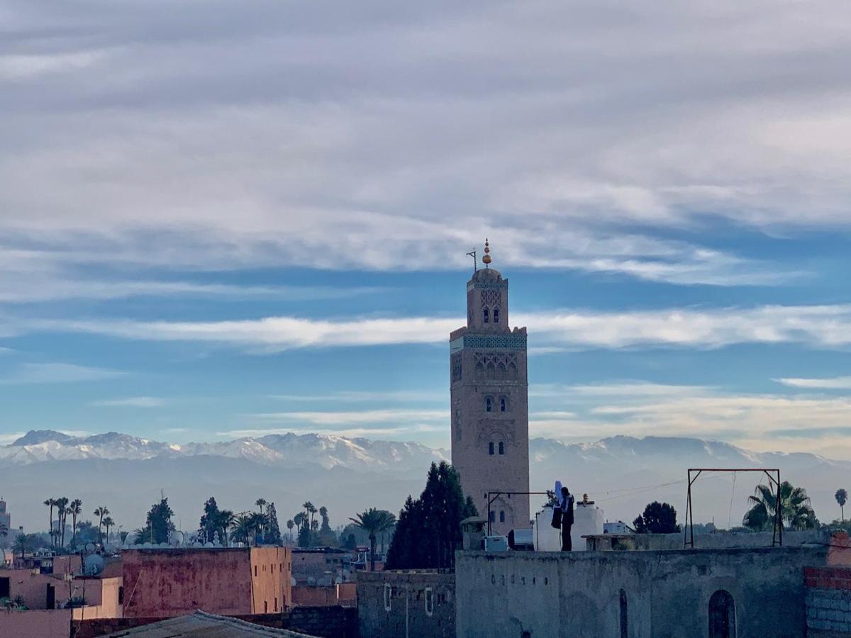 Authentic Moroccan Charm Apartment In Marrakech Terrace Marrakesch Exterior foto